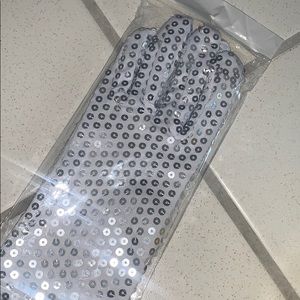 White Sequined Gloves